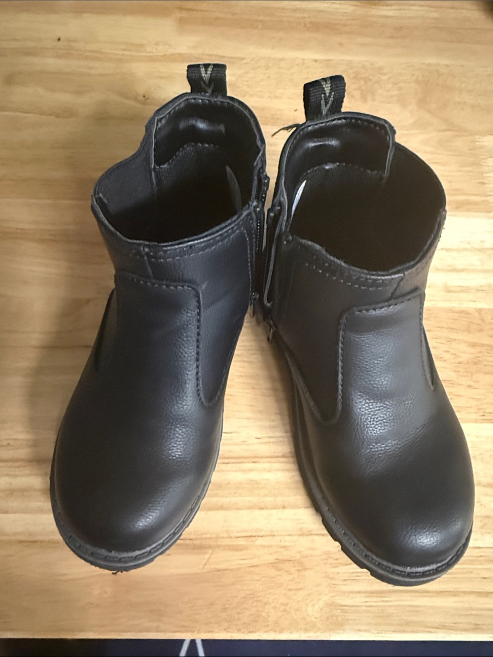 Kids Black Boot - Classic Slip-On Style